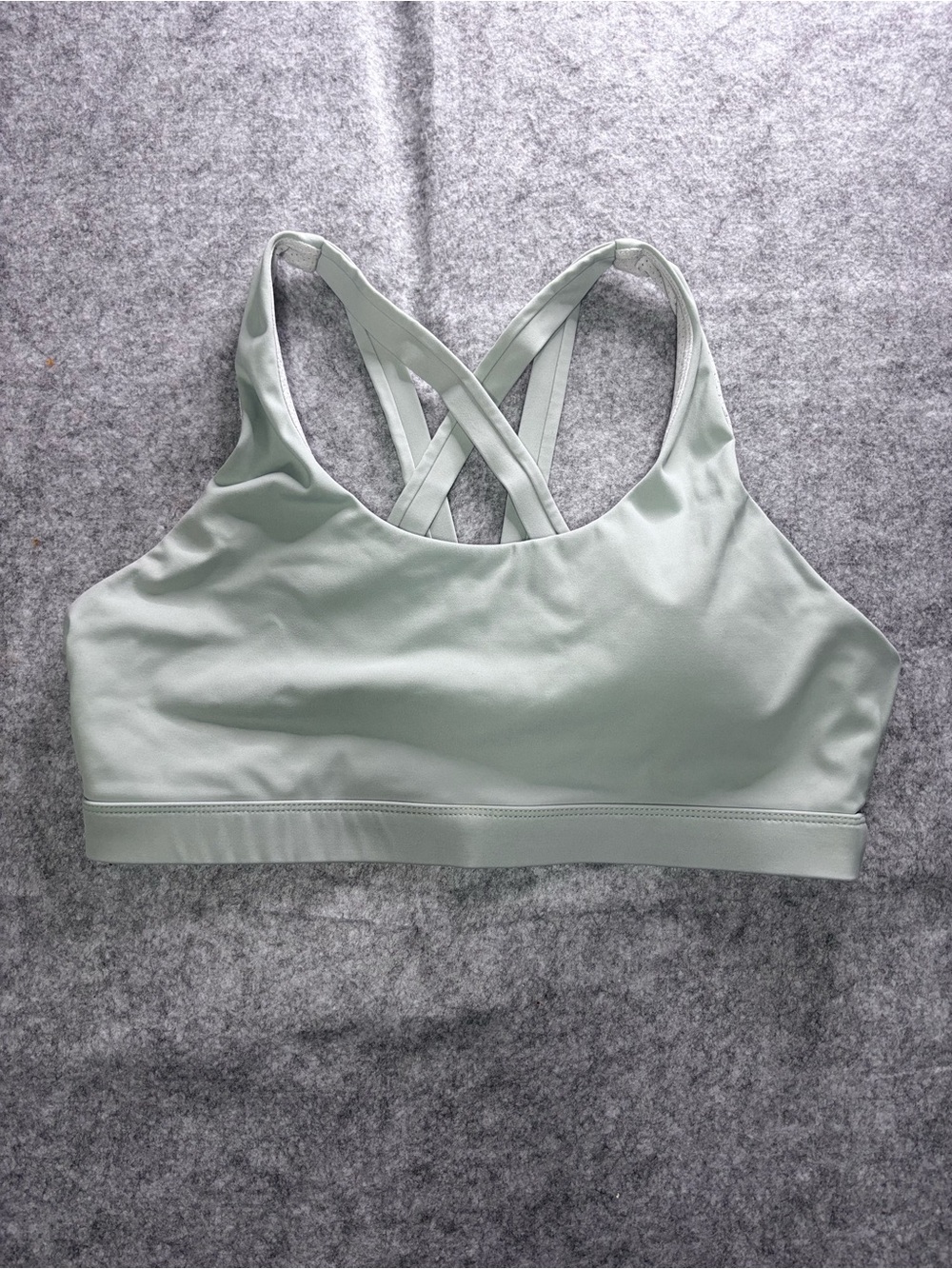 Lululemon Light Gray Crisscross Sports Bra - Women Intimates